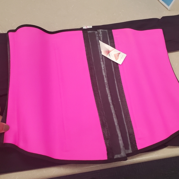 Dark Blue- Waist Trainer - Fitness Sweat Belt - Sz S - Waistline 25.5 - 27 in - Picture 5 of 8